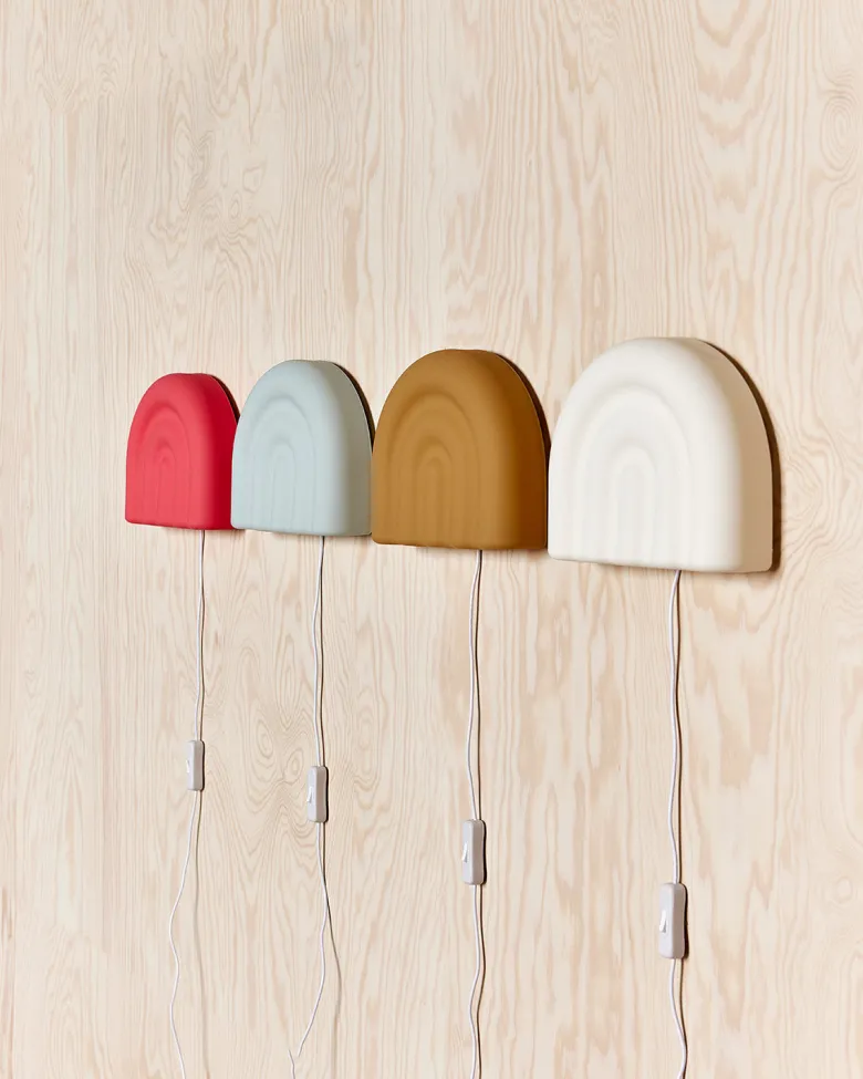 OYOY Wall Lamp, Rainbow - Pale Blue