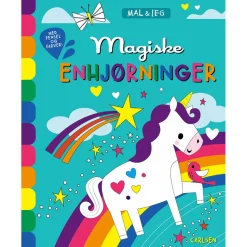 Paint and Play, Coloring Book with Paintbrush and 6 Watercolors - Magical Unicorns