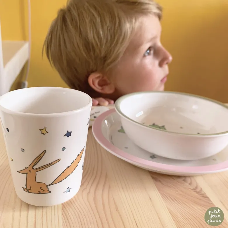 Petit Jour Paris Children’s Tableware Gift Set, 5 Pieces – Den lille prins, Pink