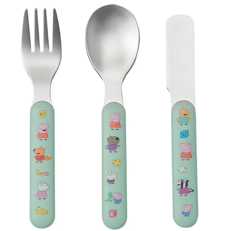 Petit Jour Paris Cutlery Set, 3 pcs - Peppa Pig