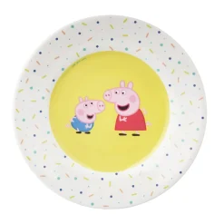 Petit Jour Paris Lunch Plate, Peppa Pig - Yellow