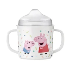 Petit Jour Paris Melamine Cup with 2 Handles, Peppa Pig