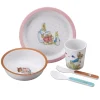 Petit Jour Paris, Peter Kanin Children's Dinnerware Gift Set with 5 Pieces - Red