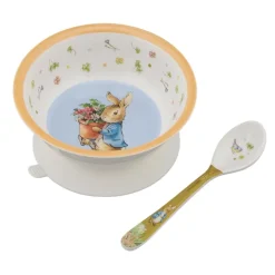 Petit Jour Paris, Peter Kanin Bowl with Suction Cup and Spoon
