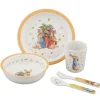 Petit Jour Paris, Peter Kanin Children's Dinnerware Set, 5 Pieces – Apricot