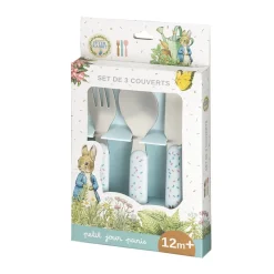 Petit Jour Paris, Peter Rabbit 3-Piece Cutlery Set.