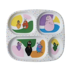 Petit Jour Paris 4-Piece Plate Set, Barbapapa - Assorted Colors