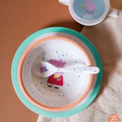 Petit Jour Paris Plate, Peppa Pig - Blue