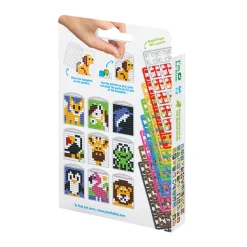 Pixel Mosaic Keychain, Mini Mosaic Beads, Set of 3 - Animals
