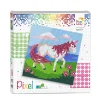 Pixel Mosaic, Mini Mosaic Beads on 4 Base Plates – Unicorn