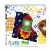 Pixel Mosaic, XL Perler Mosaic, Basic Set - Moon Rocket