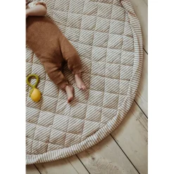 Play&Go 2-in-1 Baby Blanket, Organic - Stripes Blue