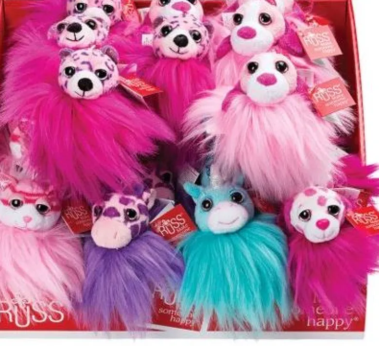 Pom Pom Keychains, Assorted