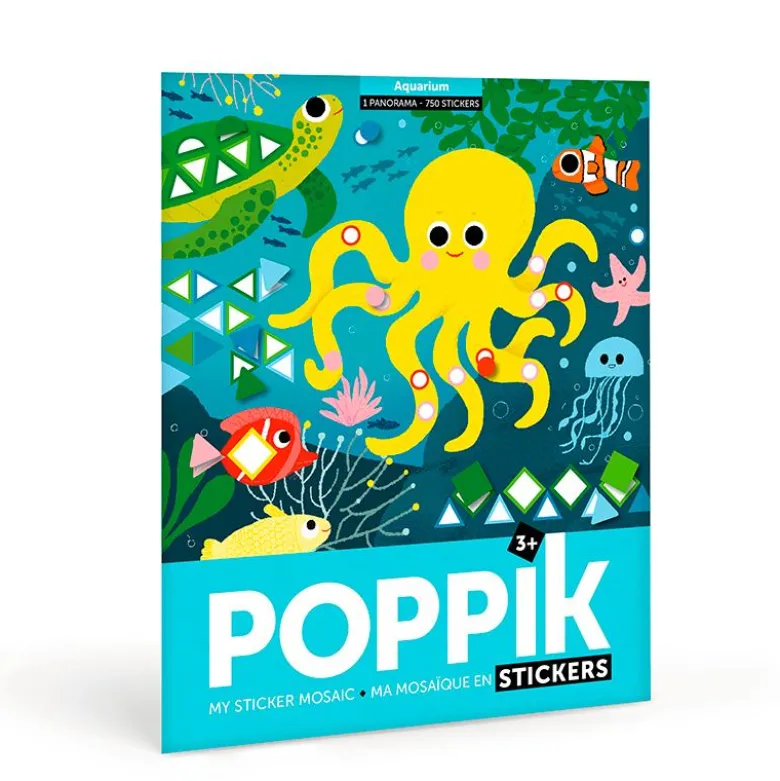 Poppik Paper Sticker Mosaic Poster with 750 Stickers – Aquarium