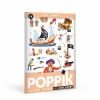 Poppik Paper Sticker Mosaic, Mini Poster and 30 Stickers – Pirate