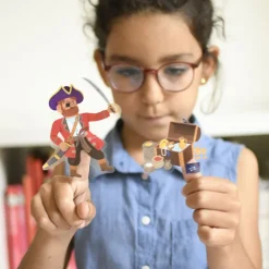 Poppik Paper Sticker Mosaic, Mini Poster and 30 Stickers – Pirate