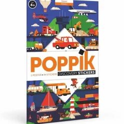 Poppik Sticker Mosaic in Paper, Poster and 44 Stickers - Vehicles