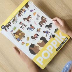 Poppik Sticker Mosaic in Paper, Poster with 27 Stickers - Pony Club