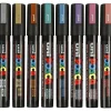 Posca Markers, 2.5 mm Tip - Set of 8 Metallic