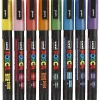 Posca Markers, Line Width 0.9-1.3 mm - Set of 8 Assorted Glitter Colors
