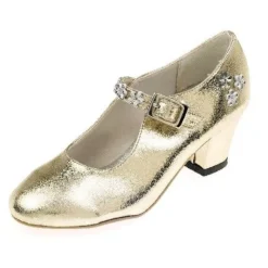 Princess Shoes in Shimmering Gold, Sizes 27-34