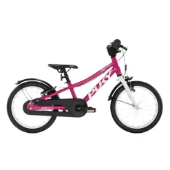 Puky Cyke 16" Free Wheel Kids Bike with Handbrake Only, Berry/White - Suitable for Ages 4 and Up