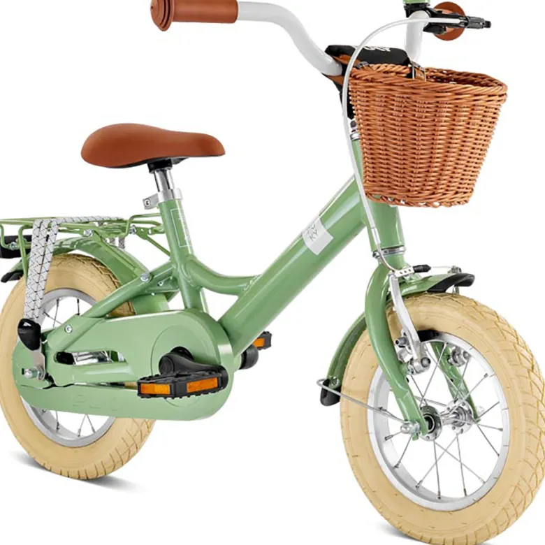 Puky Youke Classic Children's Bike 12" Retro Green - For Ages 3 and Up