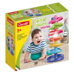 Quercetti Ball Tower with Light-Up Balls, Suitable for Ages 1 and Up