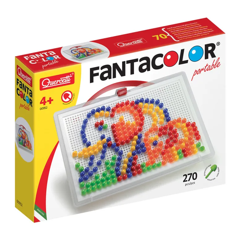 Quercetti Fanta Color Pegboard with 270 Pegs