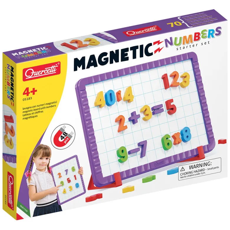 Quercetti Magnetic Numbers Starter Set (48 Pieces)