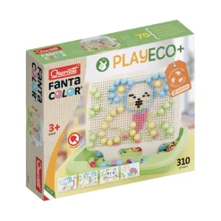 Quercetti PlayEco+ Peg Board Made from Recycled Plastic - 310 Pieces
