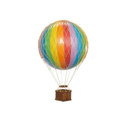 Rainbow-Colored Hot Air Balloon - 8.5 cm