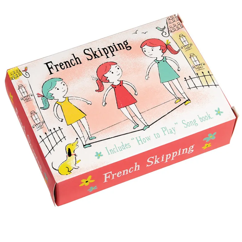 Rex London French Skipping Elastic with Songbook – Perfect for Jumping and Skipping