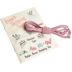 Rex London French Skipping Elastic with Songbook – Perfect for Jumping and Skipping