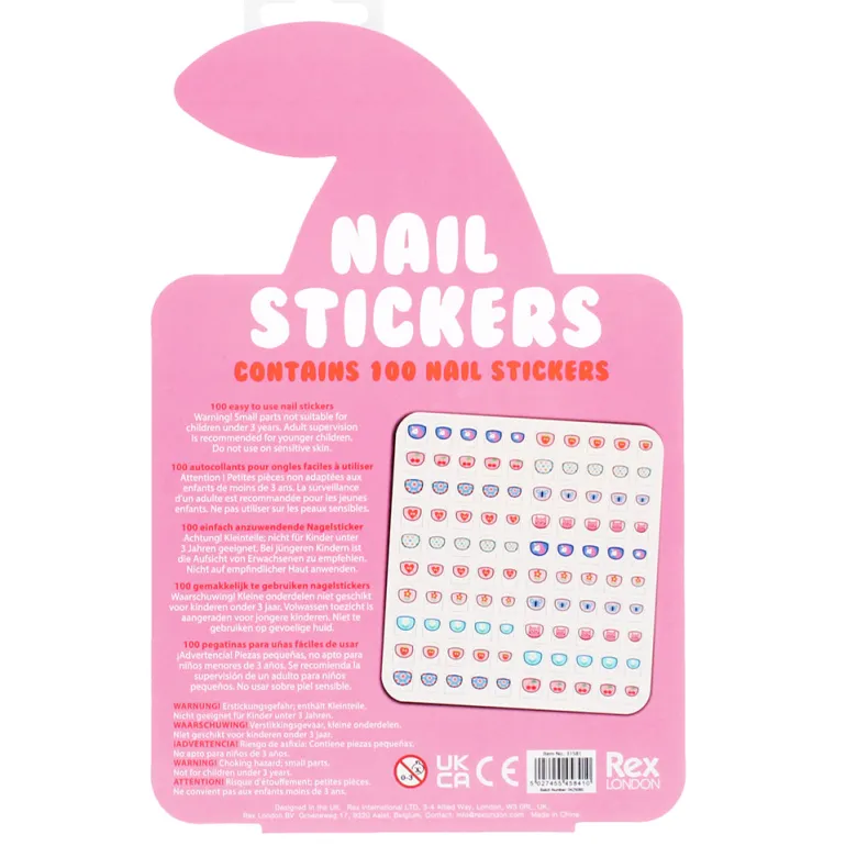 Rex London Nail Stickers, Cherry