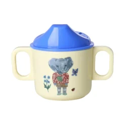 Rice Baby Cup with Two Handles, Blue – Nathalie Lété Print