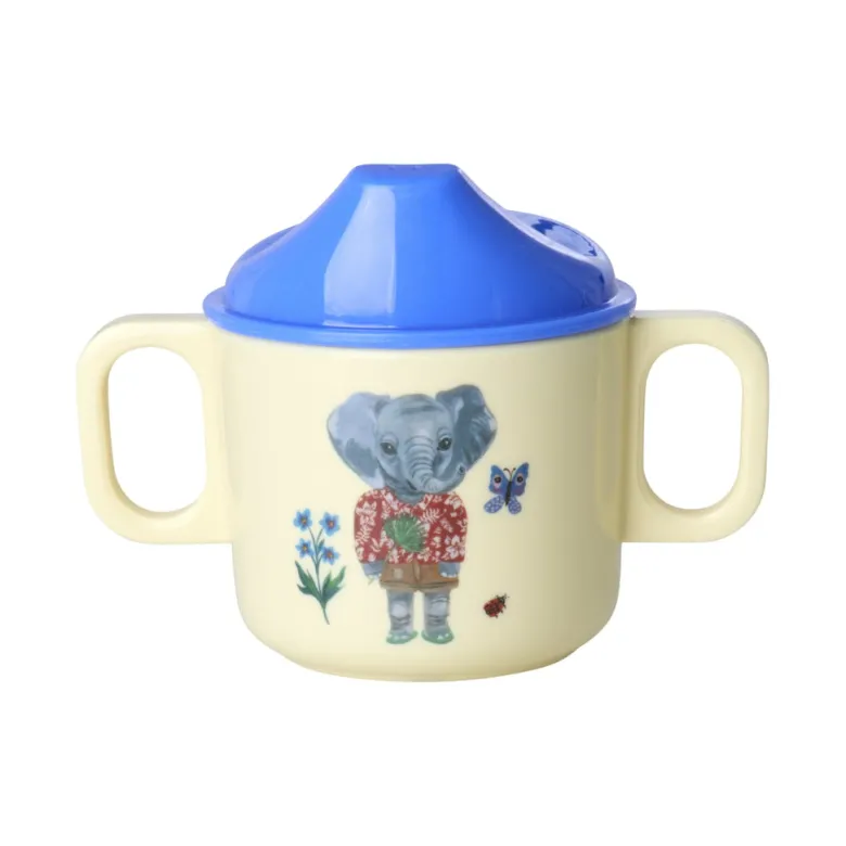Rice Baby Cup with Two Handles, Blue – Nathalie Lété Print