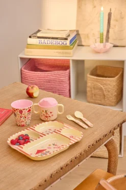 Rice Baby Cup with Two Handles, Pink