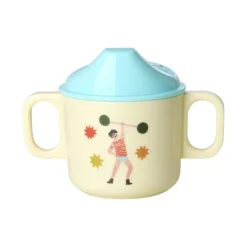 Rice Baby Cup with Two Handles, Mint