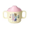 Rice Baby Mug with Two Handles, Pink - Nathalie Lété Print