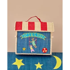 Rice Basket House for Storage, Extra Small, Blue - Circus