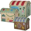 Rice Basket House for Storage, Blue - Fun Fair Theme