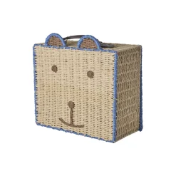 Rice Bear Suitcase for Storage - Blue