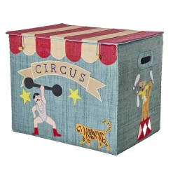 Rice Collapsible Storage Basket, XL - Circus Design