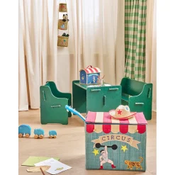 Rice Collapsible Storage Basket, XL - Circus Design
