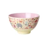 Rice Melamine Bowl, Small, Fun Fair Print - Pink