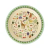 Rice Melamine Lunch Plate, Fun Fair Print - Mint