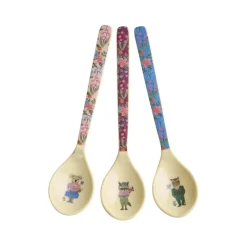 Rice Melamine Spoon, Teaspoon, Multicolored - Price for 1 Spoon - assorted colors