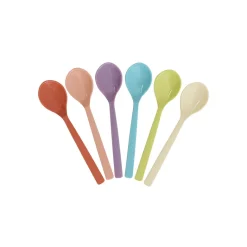 Rice Melamine Spoons, Gloriously Gifted, Set of 6 - 14.5 cm