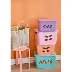 Rice Metal Storage Box Set, 2 pcs – Cherry/Ciao